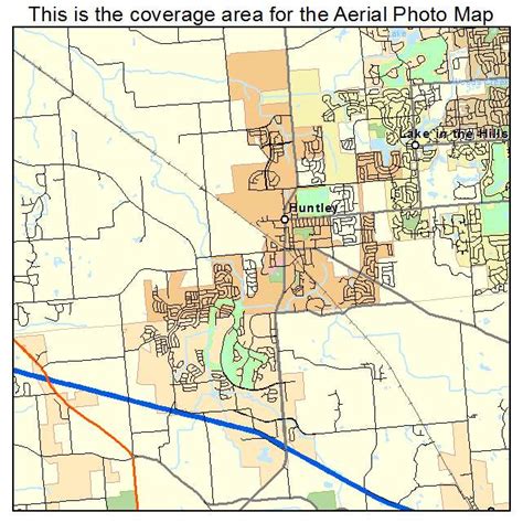 Aerial Photography Map of Huntley, IL Illinois