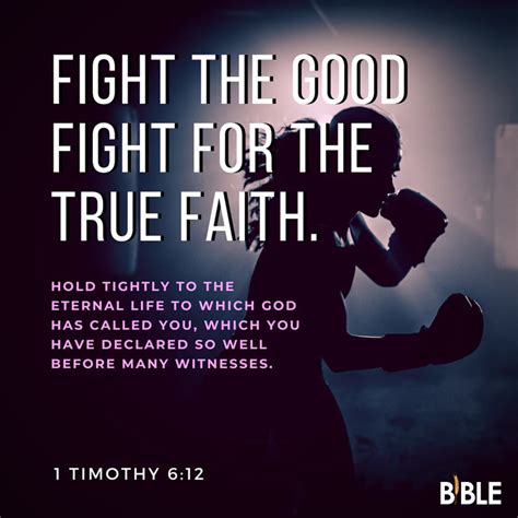 1 Timothy 6:12 - Bible Verse of The Day - Biblemeal