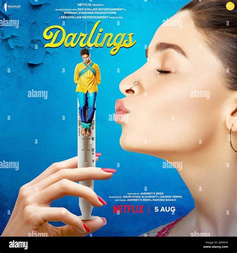 DARLINGS, poster, from left: Vijay Varma, Alia Bhatt, 2022. © Netflix ...