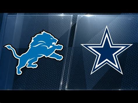 Detroit Lions vs Dallas Cowboys PreGame - YouTube