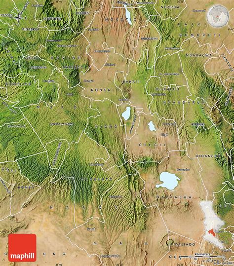 Satellite Map of NAKURU