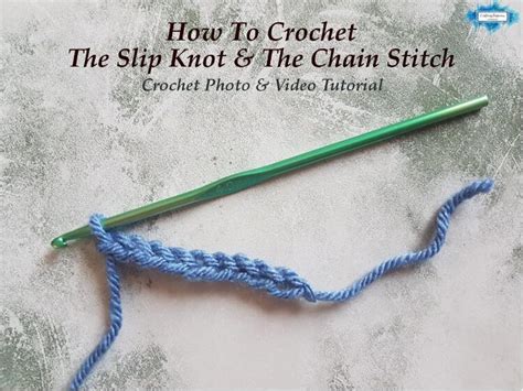 How To Slip Knot & Chain (CH) Stitch - Crafting Happiness