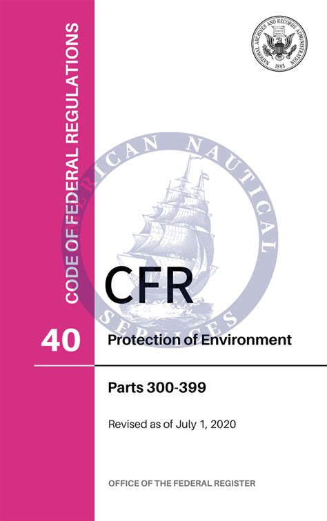 Code of Federal Regulations On Sale | CFRs - Amnautical