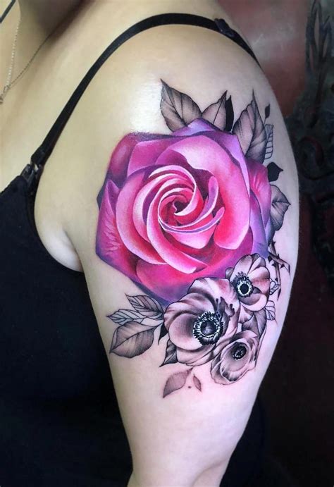 abstract rose tattoo © tattoo artist Antonina Troshina 🌹💖🌹💖🌹💖🌹 # ...