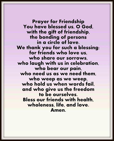 Prayer For Friendship | Friends | Pinterest