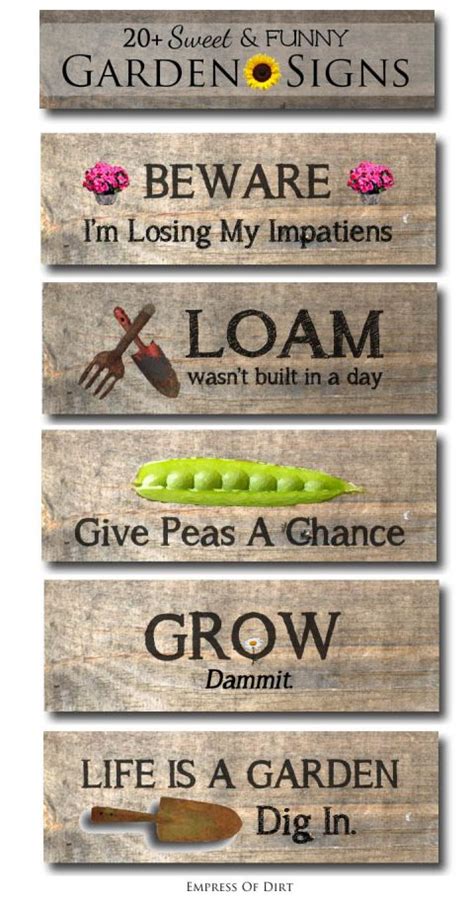 60 Garden Sign Ideas—Funny, Sweet, & Practical | Empress of Dirt ...