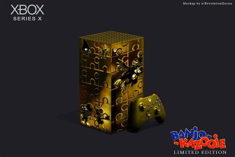 I made a Banjo Kazooie design for the Xbox Series X console. : BanjoKazooie