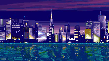 Pixel Animated GIF | Pixel city, City background, Pixel art