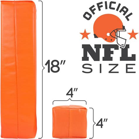 Heavy Duty Orange Anchorless Football Pylons – Complete Set Of 4 ...