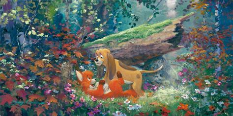 "Fox and the Hound (Anniversary Edition)" | Disney fine art, Disney artists, The fox and the hound