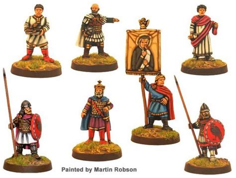 DAB100 - Byzantine Emperor and Retinue - Crusader Miniatures