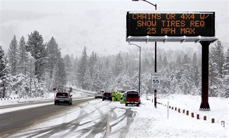 Snow arrives, much more coming: Wintry weather prominent in Tahoe ...