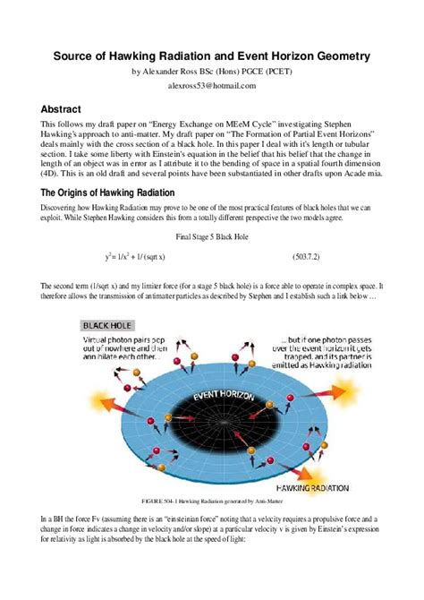 Black Hole Hawking Radiation