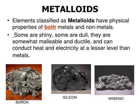 PPT - Metals, Nonmetals and Metalloids PowerPoint Presentation - ID:1590318