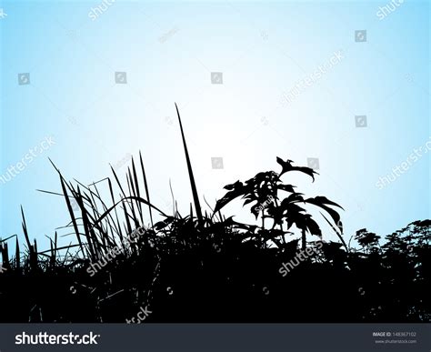 Grassland Background Stock Vector Illustration 148367102 : Shutterstock