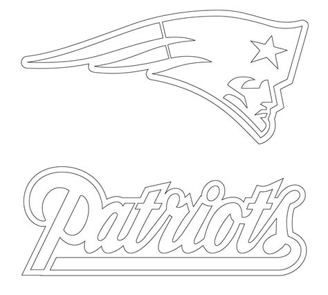 New England Patriots Logo Coloring Pages