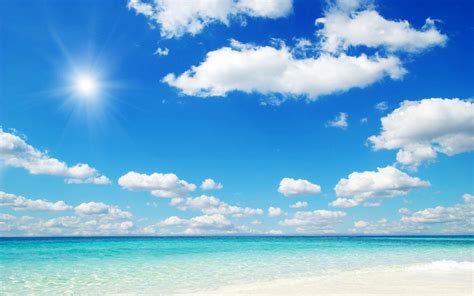 Cielo Blue Sky Wallpaper, Beach Wallpaper, Wallpaper Pictures, Nature Wallpaper, Free Wallpaper ...