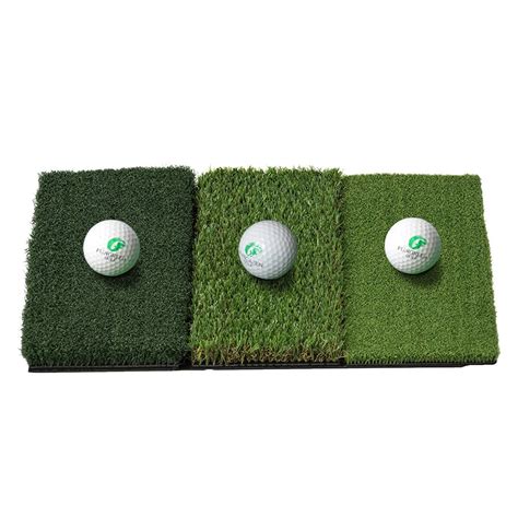 25in x 16in Mini Indoor Outdoor Mat Attack Tri Turf Portable Golf Hitting Mat With Differernt ...