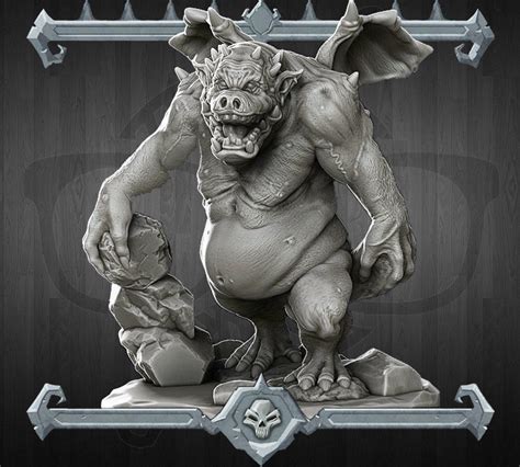 Nalfeshnee Boar Demon Miniature for Tabletop Games Like - Etsy UK