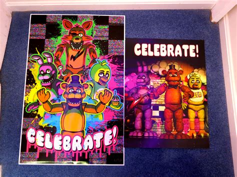 Five Nights at Freddy's Celebrate Posters by gold94chica on DeviantArt