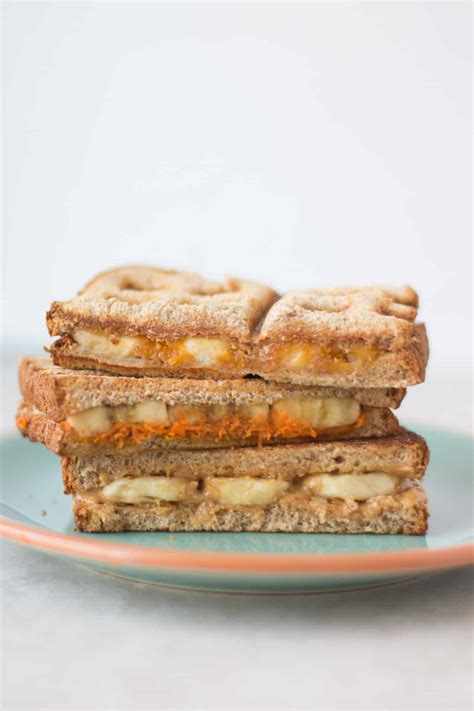 Banana Peanut Butter Sandwich (3 Ways) - MJ and Hungryman