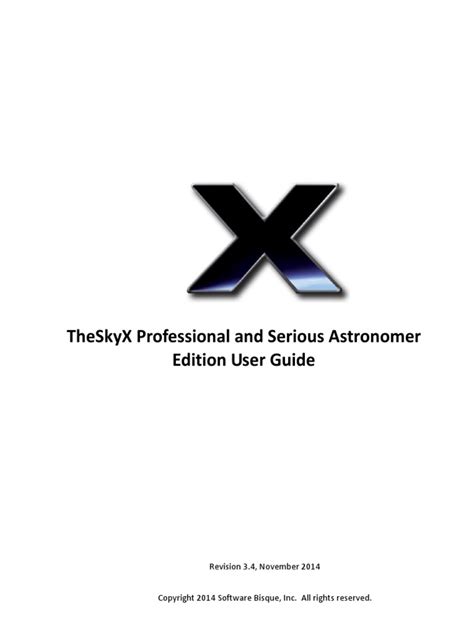 TheSkyX Pro User Guide | PDF | Astrometry | Stars