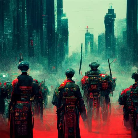 Ancient Chinese Army, Cyberpunk | Midjourney | OpenArt