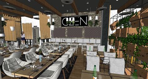 CZEN - Restaurant Interior Design Version 1 on Behance | Interior ...