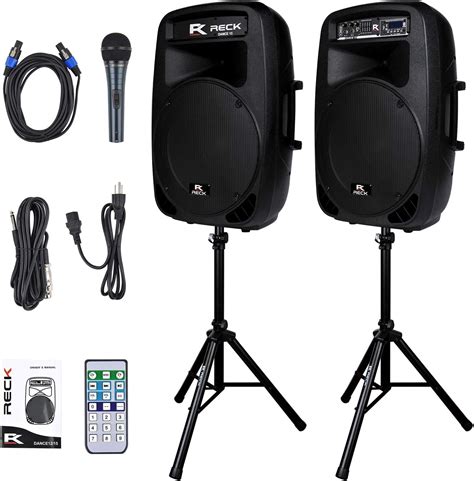 Musical PRORECK PARTY 15 Portable 15-Inch 2000 Watt 2-Way Powered PA ...