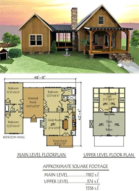 Small Floor Plans Cabins Dog Trot House Plan Lake Cabin Floor Plans With Loft – processcodi.com ...