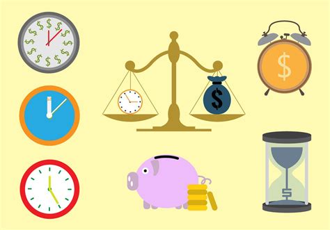 Vector Illustrations for Time is Money concept 99019 Vector Art at Vecteezy