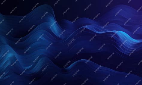 Premium AI Image | Abstract indigo color background or wallpaper with random patterns of waves ...