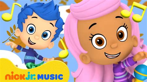 Bubble Guppies Leaves Are Falling Down Sing Along Song! 🍂 Circle Time for Kids | Nick Jr. Music ...