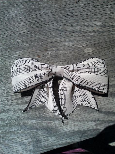 Music Hair Bow-Musical Notes by BarnDoorAccessories on Etsy, $4.50 | Hair bows, Bows, Etsy