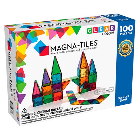 Magna-Tiles® Clear Colours 100-Piece Set | JR Toy Company