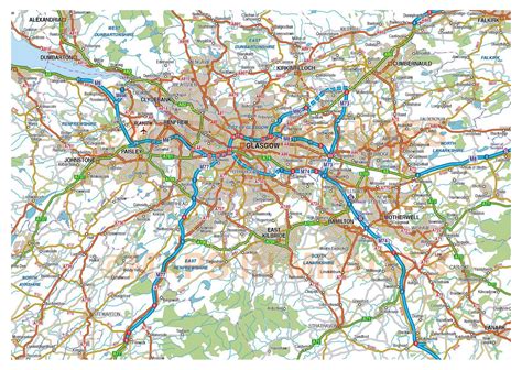 Maps of Glasgow | Detailed map of Glasgow in English | Maps of Glasgow (United Kingdom, Scotland ...