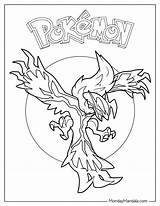 Legendary Printable Pokemon Coloring Pages  sketch template