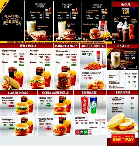 Mcdonald'S Menu Price List 2024 In India - Miran Malorie