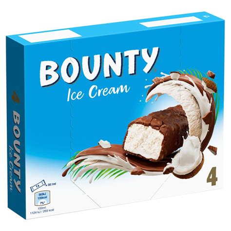 Bounty Chocolate & Coconut Ice Cream Bars 4pk | BB Foodservice