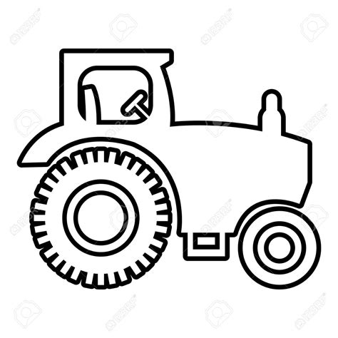 Tractor Drawing Outline at GetDrawings | Free download