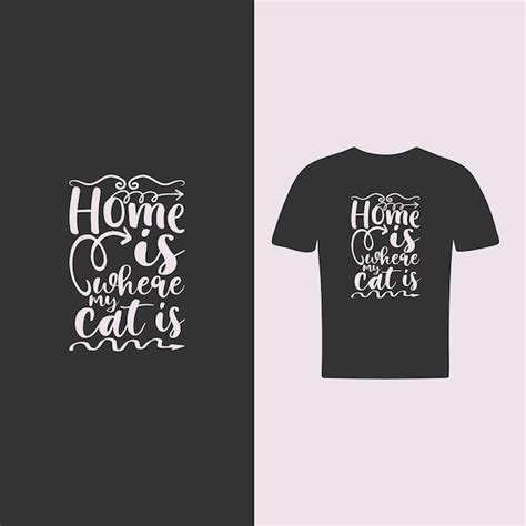 Premium Vector | Vector cat t shirt design template