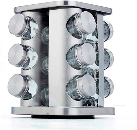 Revolving Spice Rack Organiser (12 Jars) – mybazaar