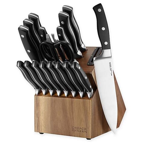 Chicago Cutlery Insignia Classic Knife Block Set - Black 18 ct | Shipt