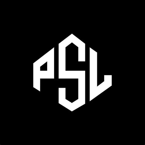 PSL letter logo design with polygon shape. PSL polygon and cube shape ...