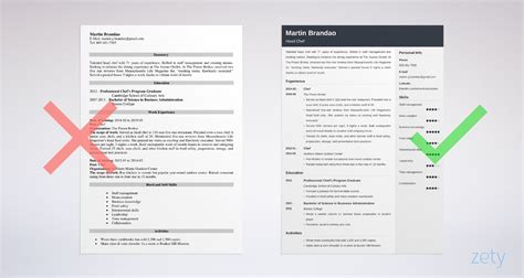 Resume Template For Culinary Student • Invitation Template Ideas