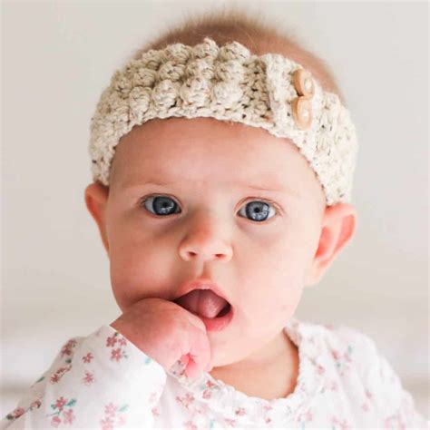 Crochet Baby Bobble Headband | Free Pattern