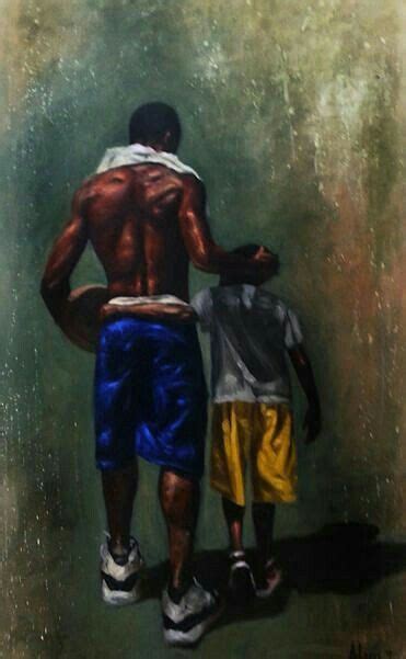 ♥♥♥Father and son.. the way it should be. | Black art pictures, Black love art, Black art