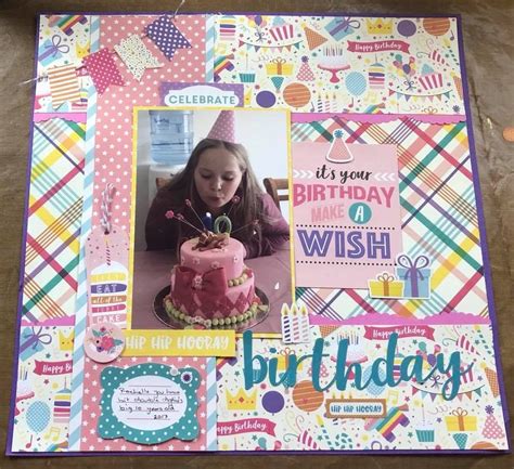 Birthday Layout - Scrapbook.com Birthday Scrapbook Layouts ...