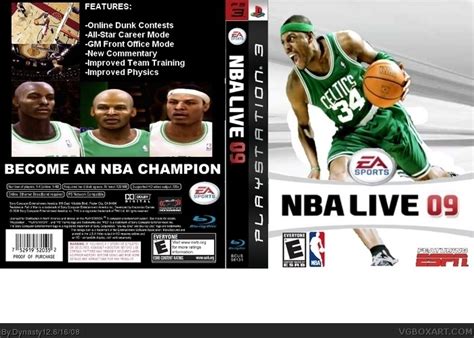 NBA Live 09 PlayStation 3 Box Art Cover by Dynasty12