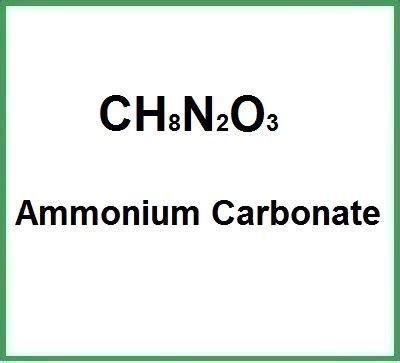 How To Write The Formula For Ammonium Carbonate